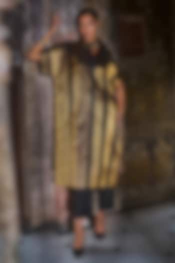 Black Organic Viscose Straight-Cut Pant Set by Dash and Dot at Pernia's Pop Up Shop