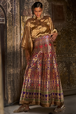 cigarette pants indian suits Buy Banarasi Cigarette Pants for Women Online from India's Luxury Designers  2026