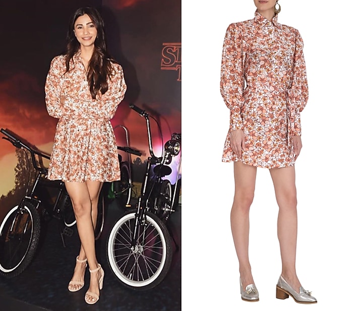 Ivory Printed Mini Summer Dress by Meadow at Pernia's Pop Up Shop