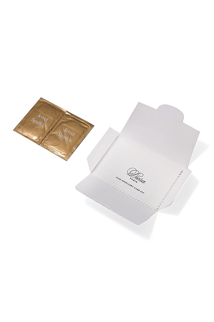 White Finish Swarovski Stud Earrings In Sterling Silver by Diosa Paris Jewellery at Pernia's Pop Up Shop