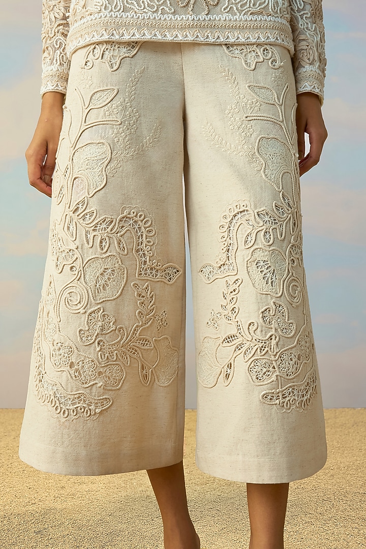 Pearlescent Ivory Organic Cotton Co-Ord Set by Dash and Dot at Pernia's Pop Up Shop