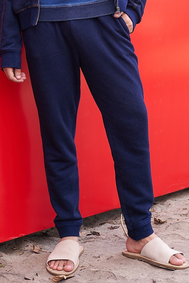 Indigo Cotton Co-Ord Set by Dash and Dot Men at Pernia's Pop Up Shop