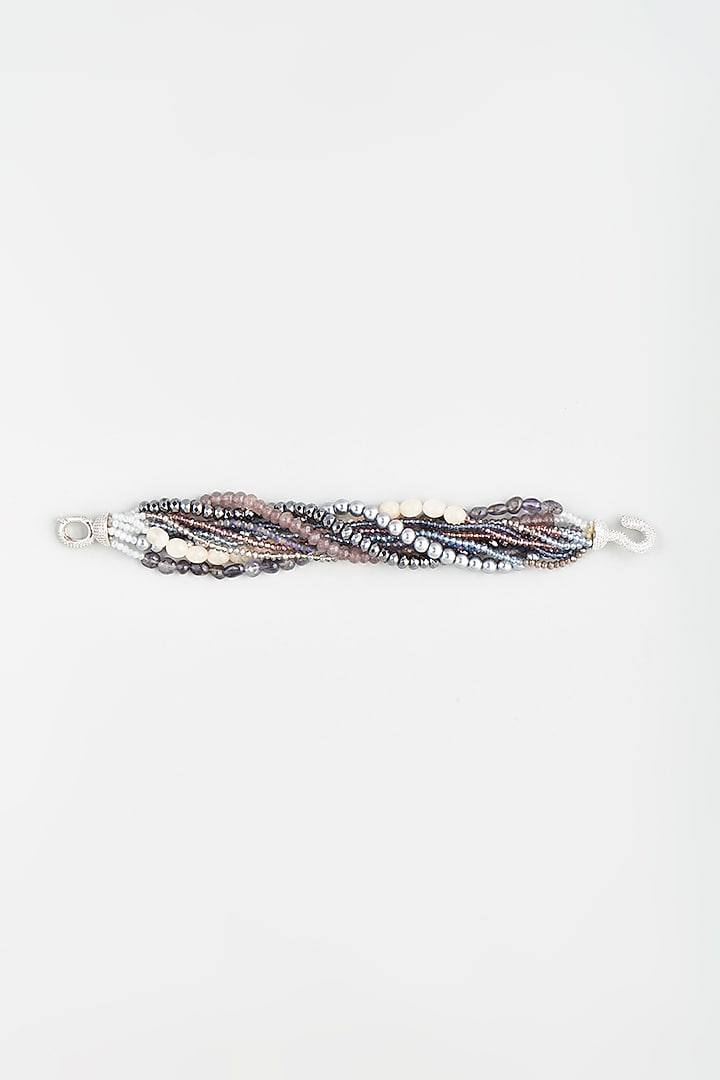 Multi-Colored Twisted Bracelet With Beads by Desi Bijouu at Pernia's Pop Up Shop