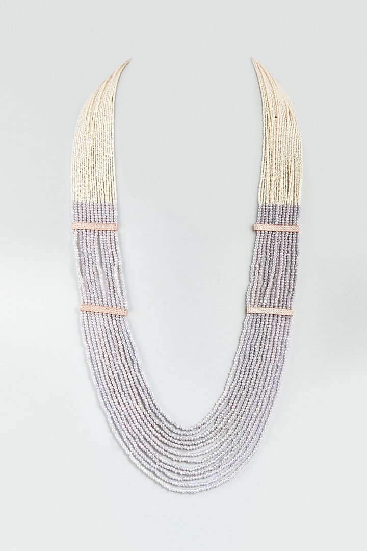 Kidiya Moti Pearls Layered Necklace by Desi Bijouu at Pernia's Pop Up Shop