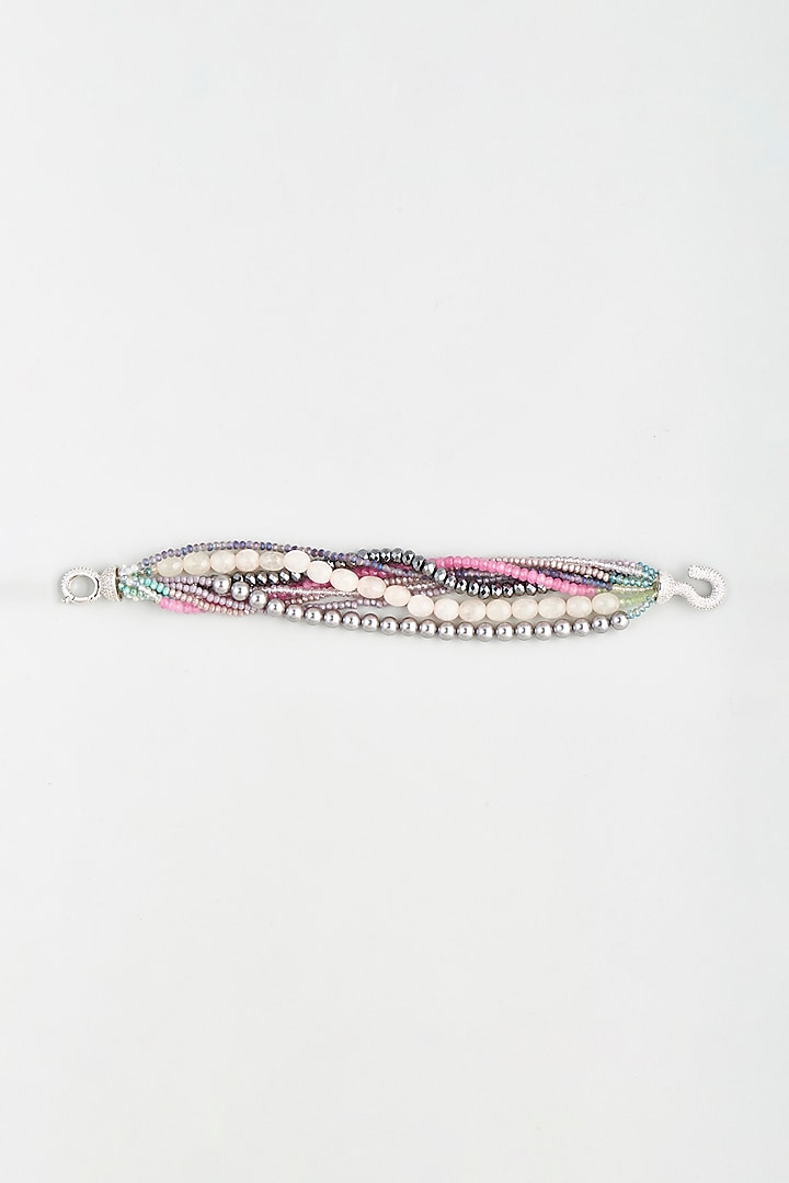 Multi-Colored Twisted Bracelet by Desi Bijouu