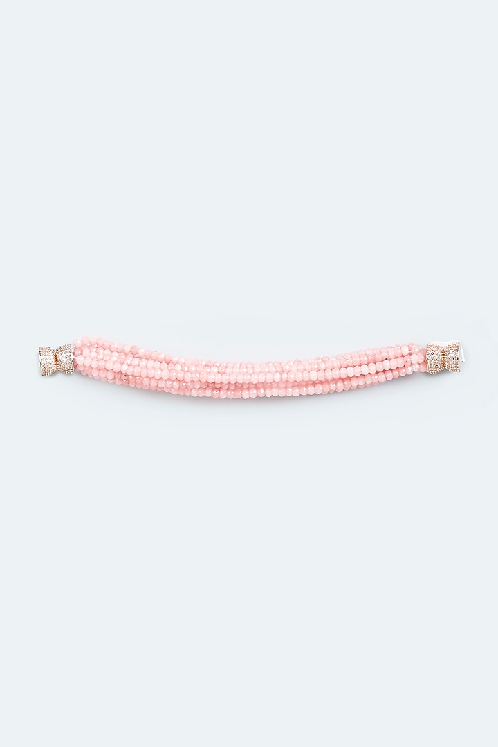 Pink Shaded Beaded Bracelet by Desi Bijouu at Pernia's Pop Up Shop