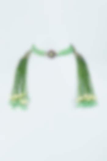 Green Beaded Necklace by Desi Bijouu at Pernia's Pop Up Shop