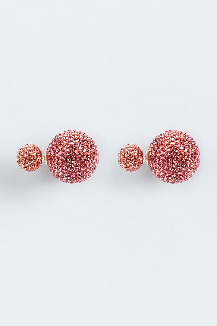 Red Zircon Stud Earrings by Desi Bijouu at Pernia's Pop Up Shop