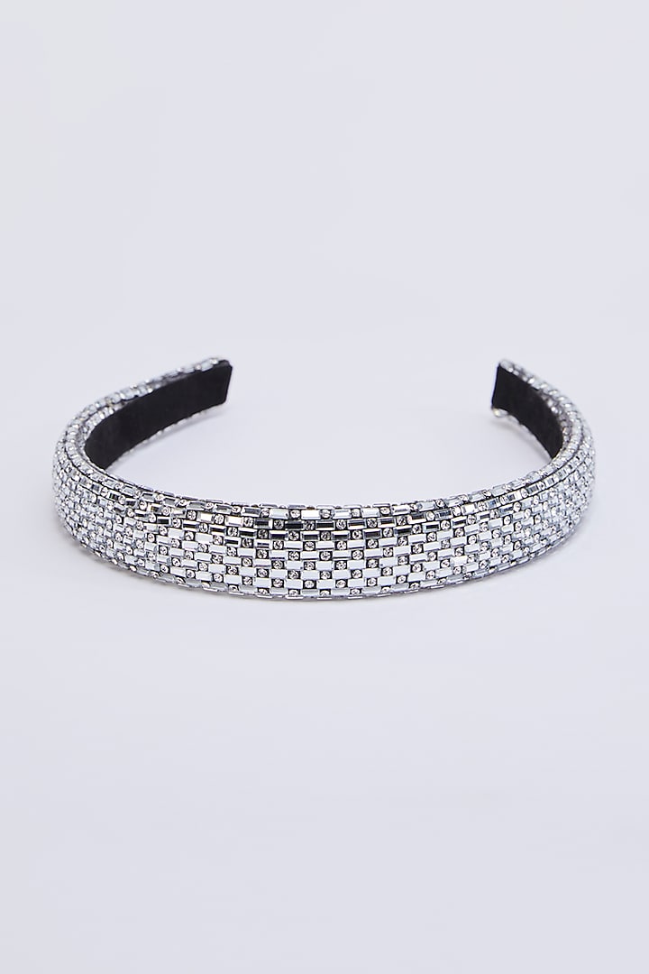 Grey Swarovski Hairband by Desi Bijouu at Pernia's Pop Up Shop