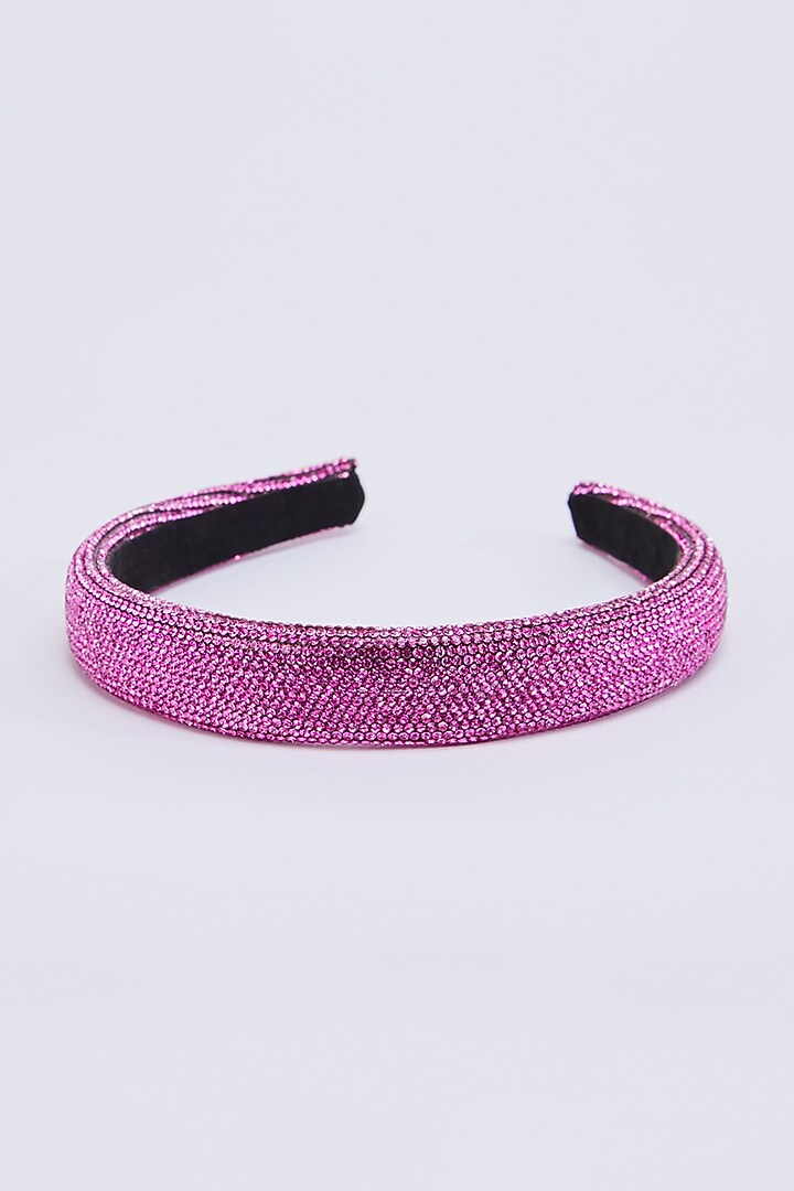 Pink Swarovski Hairband by Desi Bijouu at Pernia's Pop Up Shop