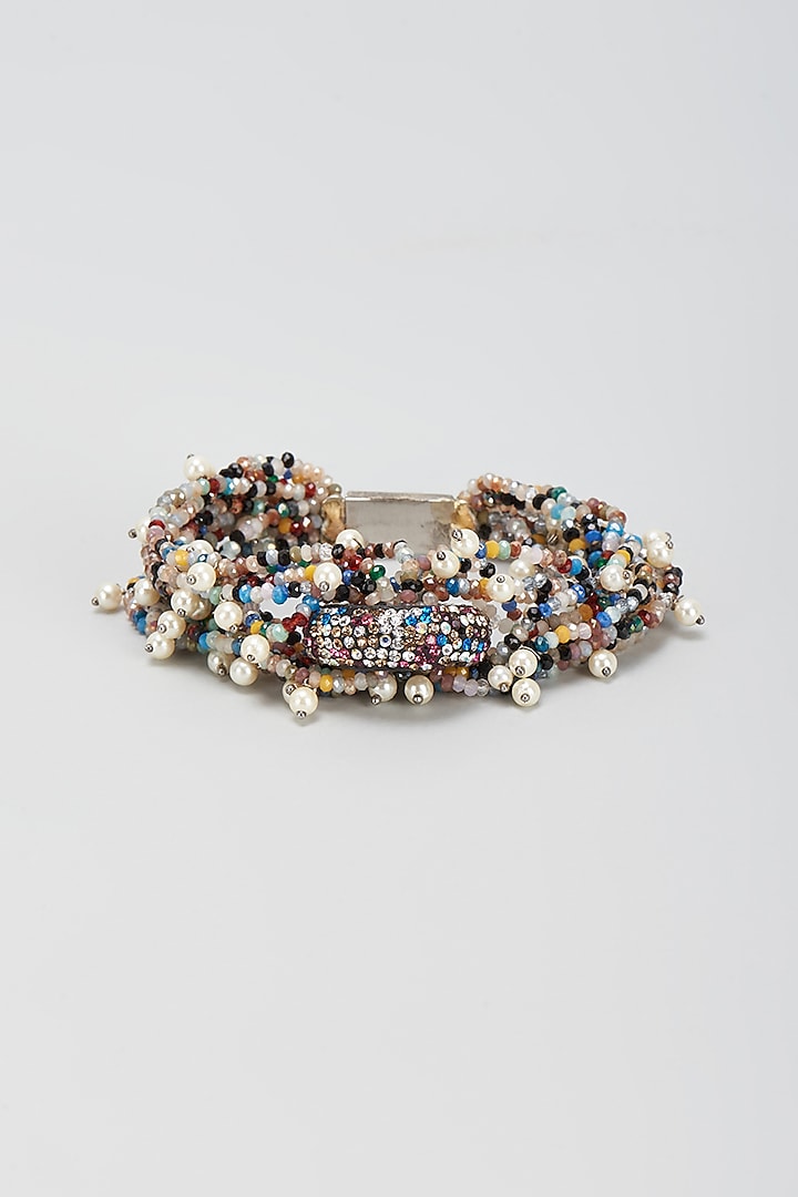 Multi-Colored Crystal Bracelet by Desi Bijouu