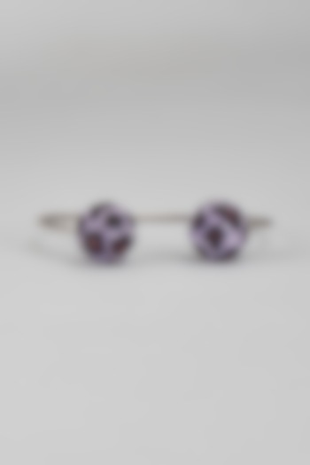 White Finish Swarovski Bracelet by Desi Bijouu at Pernia's Pop Up Shop