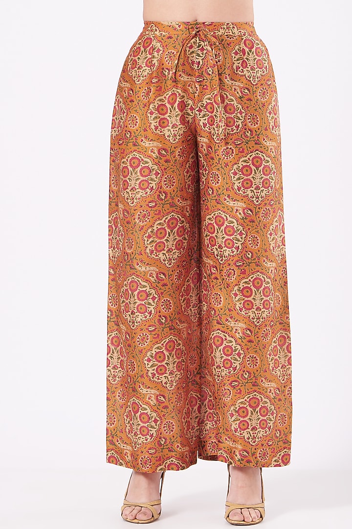 Dark Red Printed Tunic Set by Debyani at Pernia's Pop Up Shop