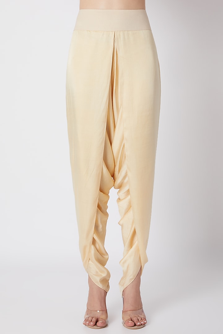 Orange Embroidered Jacket With Pants by Debyani at Pernia's Pop Up Shop