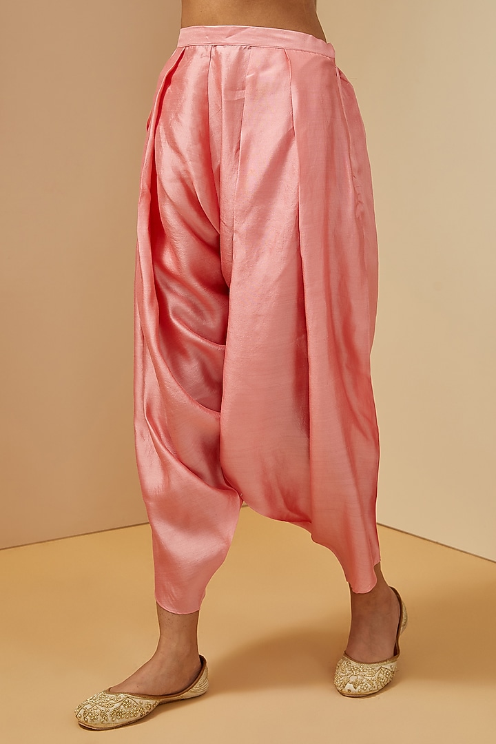 Ivory Silk Choga Kurta Set by Debyani at Pernia's Pop Up Shop