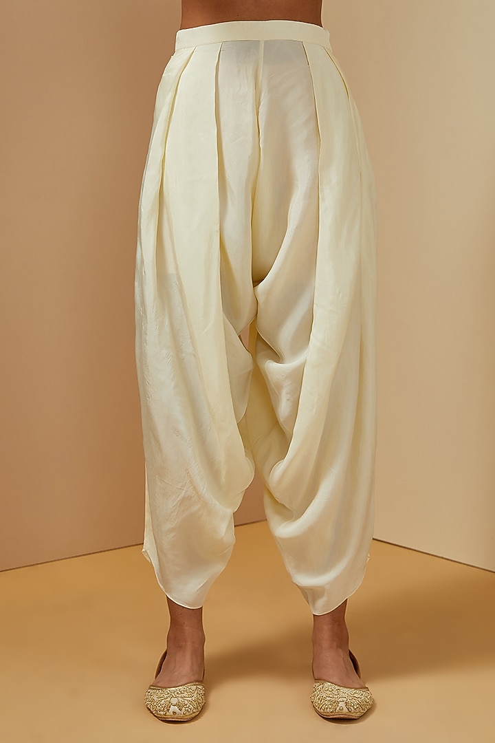 Rust Silk Kurta Set by Debyani at Pernia's Pop Up Shop