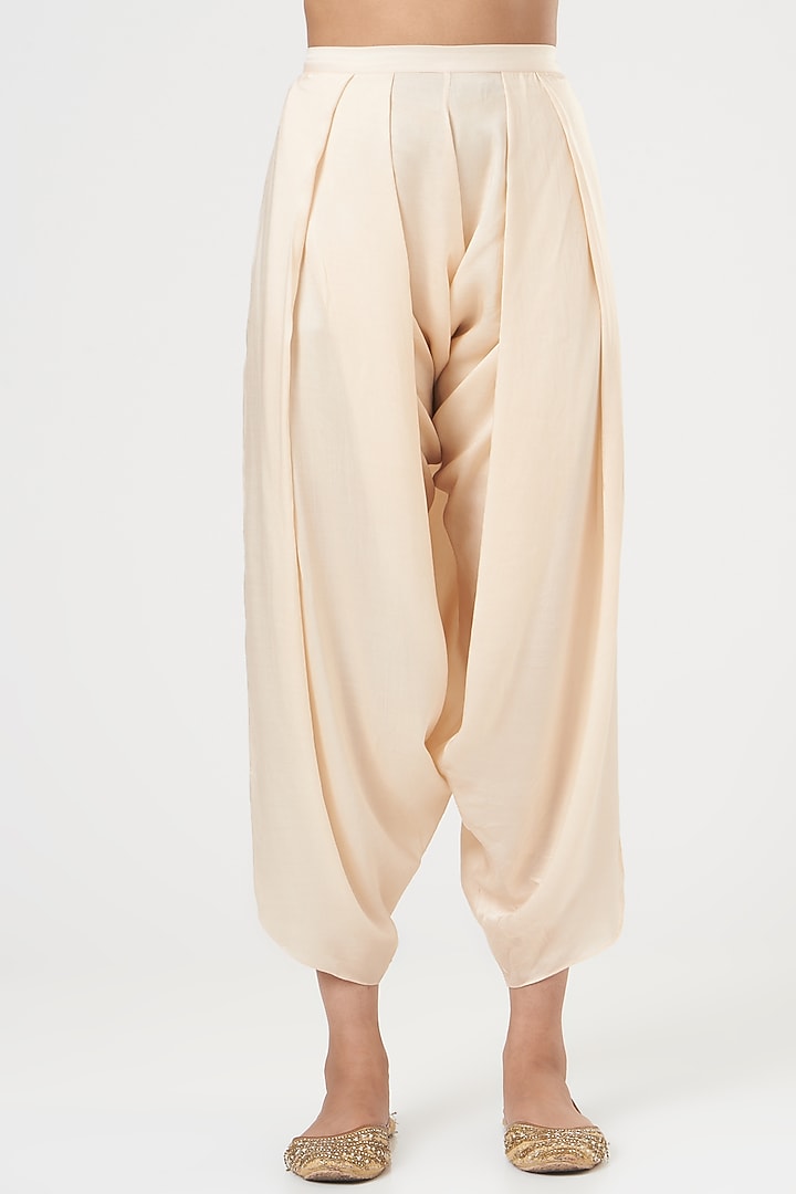 Firoza Blue Chanderi Cape Set by Debyani at Pernia's Pop Up Shop