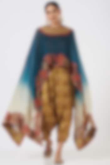 Blue Ombre Cape Set by Debyani at Pernia's Pop Up Shop