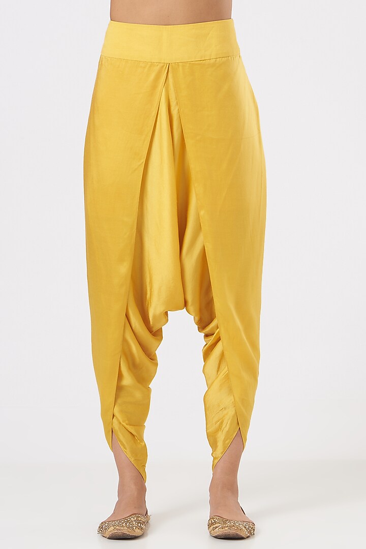 Mustard Printed Jacket Set by Debyani at Pernia's Pop Up Shop