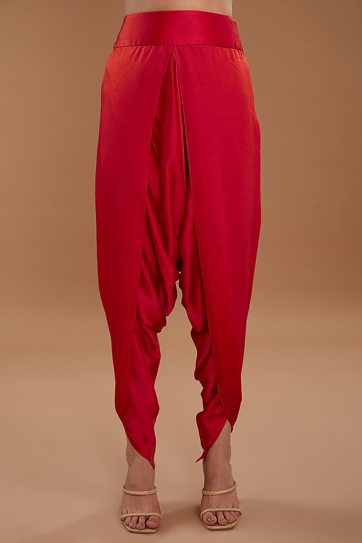 Pink Chanderi Jacket Set by Debyani at Pernia's Pop Up Shop