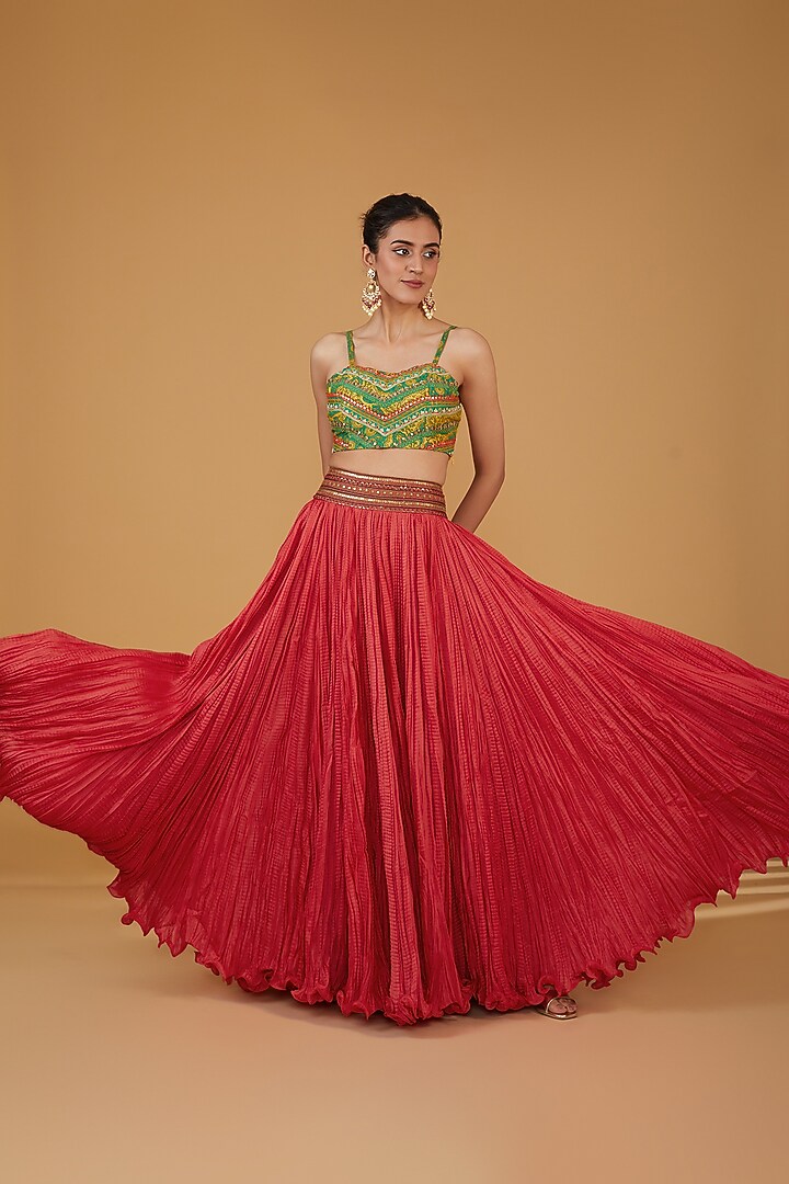 Mustard Chanderi Silk High-Low Cape Set by Debyani at Pernia's Pop Up Shop