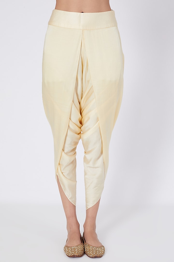 Mustard Printed & Sequins Jacket Set by Debyani at Pernia's Pop Up Shop