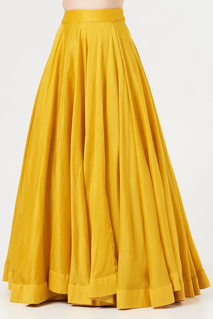 Yellow Organza Jacket Set by Debyani at Pernia's Pop Up Shop