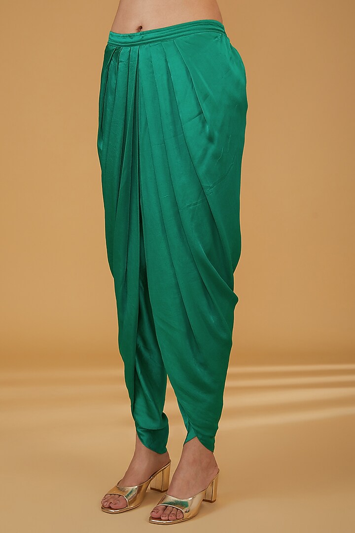 Red Chanderi Silk Co-Ord Set by Debyani at Pernia's Pop Up Shop