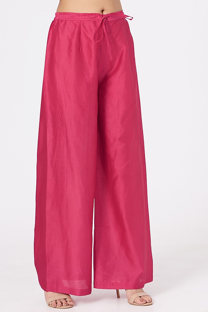 Magenta Printed Kurta Set by Debyani at Pernia's Pop Up Shop