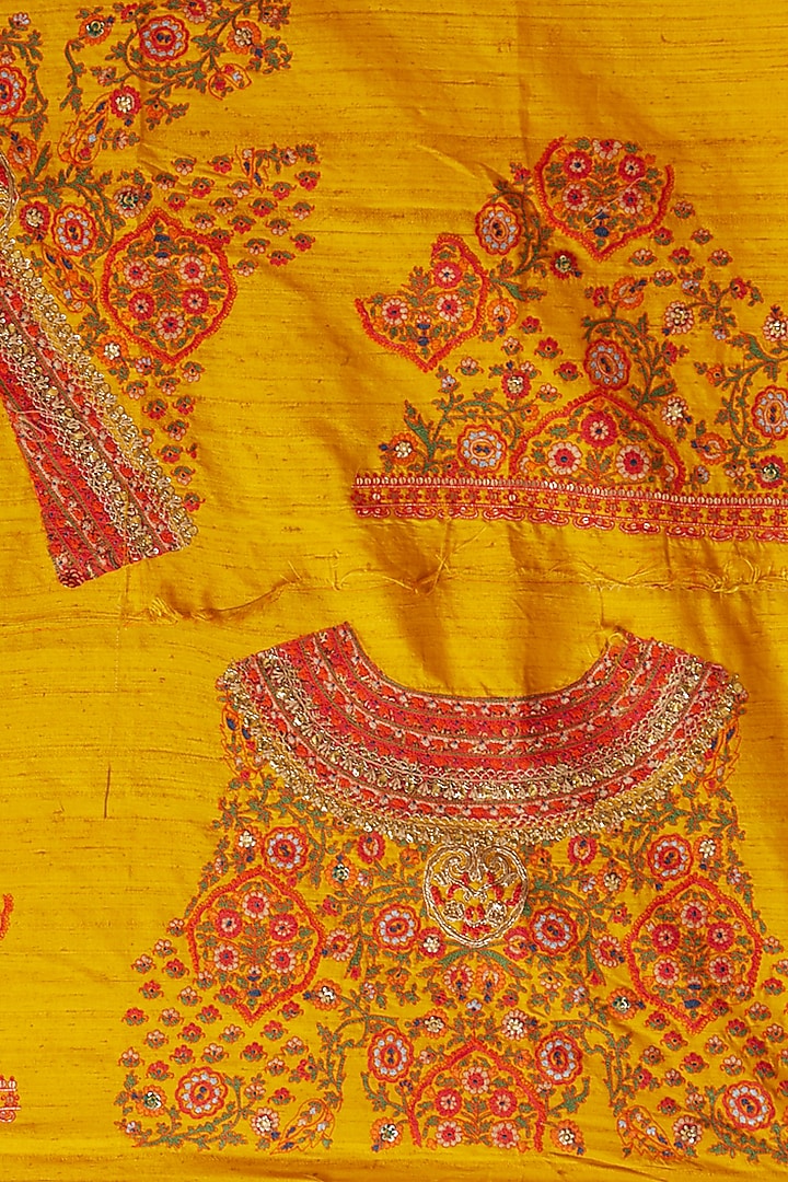 Magenta Silk Reception Saree Set by Debyani at Pernia's Pop Up Shop