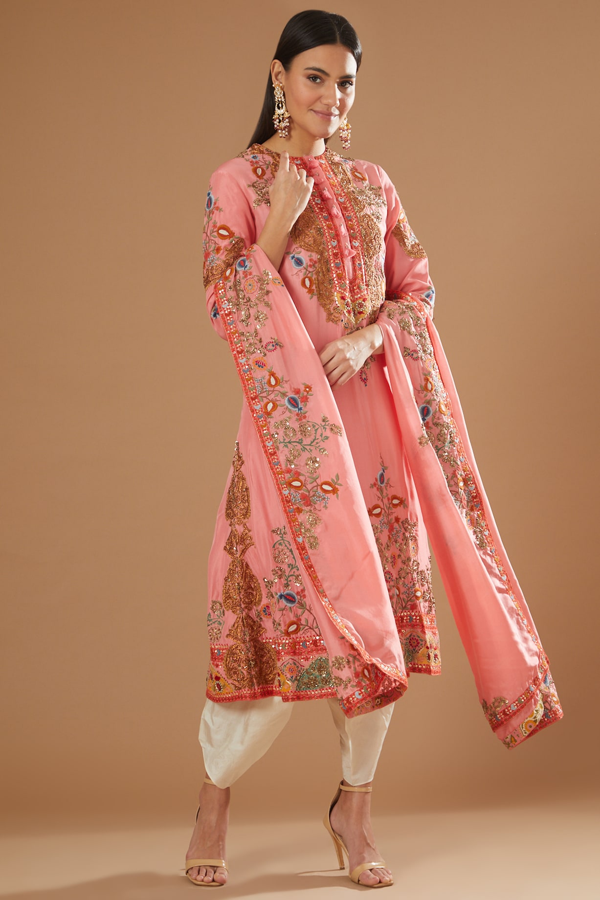 Mulmul Rose Kurta