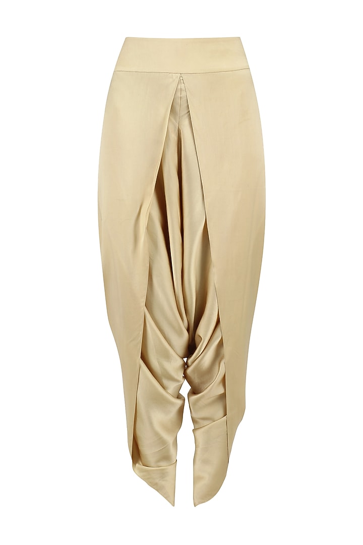 Pale pink sequins embroidered trail jacket and beige dhoti pants set available only at Pernia's Pop Up Shop.