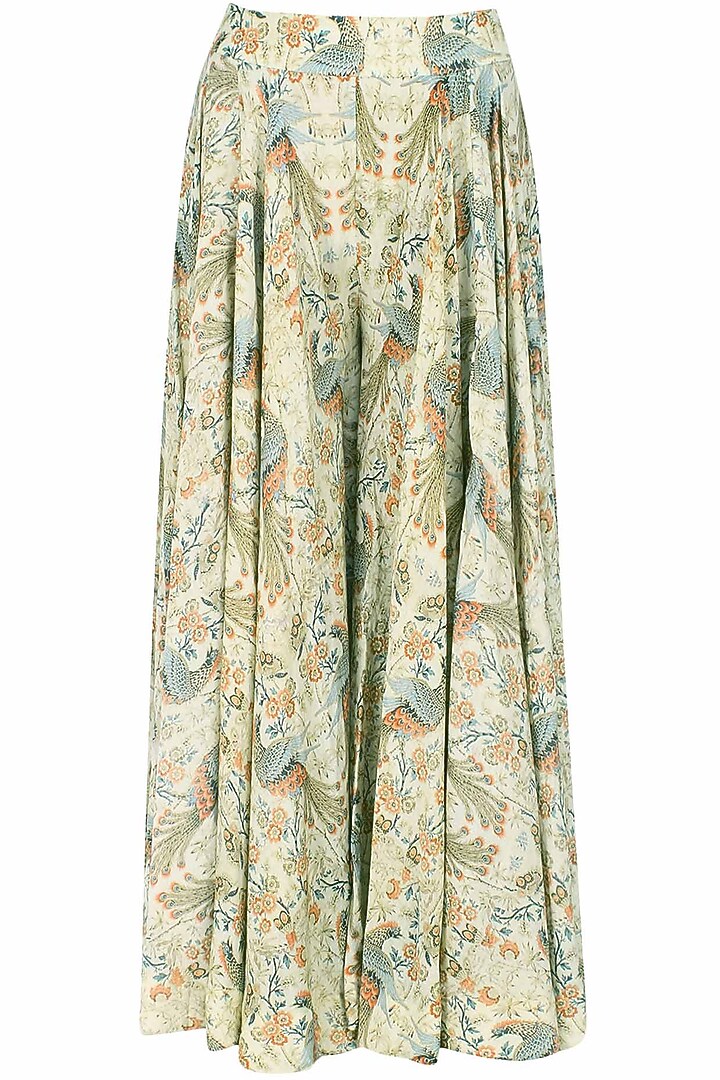 Green foil embroidered sherwani kurta with floral farshi pants available only at Pernia's Pop Up Shop.