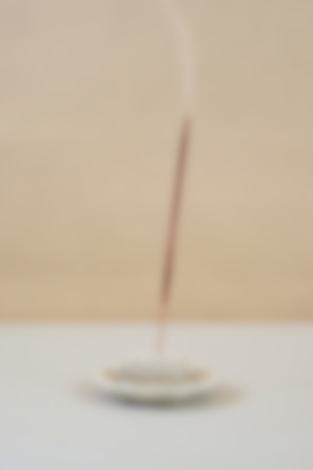 Pearl White Ceramic Incense Stick Holder by Ddevcraft at Pernia's Pop Up Shop