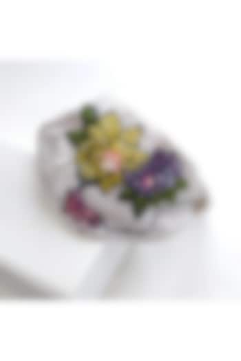 Pink Paprika Silk Sequins & Cutdana 3D Embroidered Hairband by Diya Aswani at Pernia's Pop Up Shop