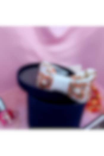 Light Blue Nysa Silk Sequins Embellished Tusky Tale Hairband by Diya Aswani at Pernia's Pop Up Shop