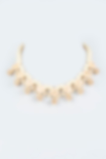 Gold Finish American Diamond Necklace by Dugran By Dugristyle at Pernia's Pop Up Shop