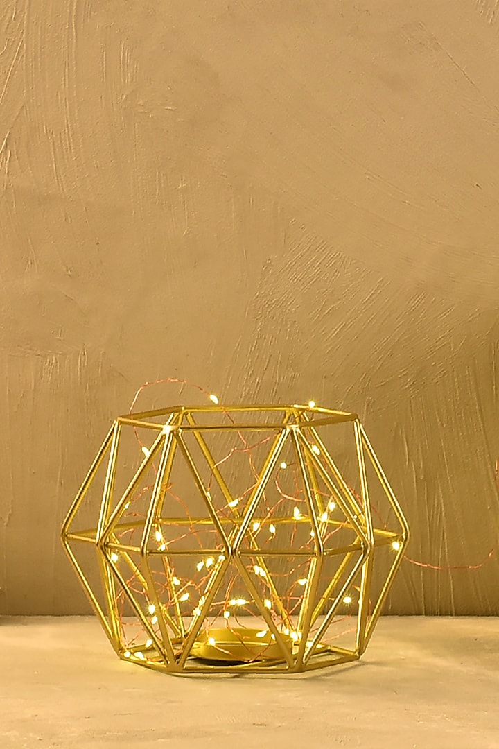 Gold Metal Candle Stand by The 7 Dekor at Pernia's Pop Up Shop