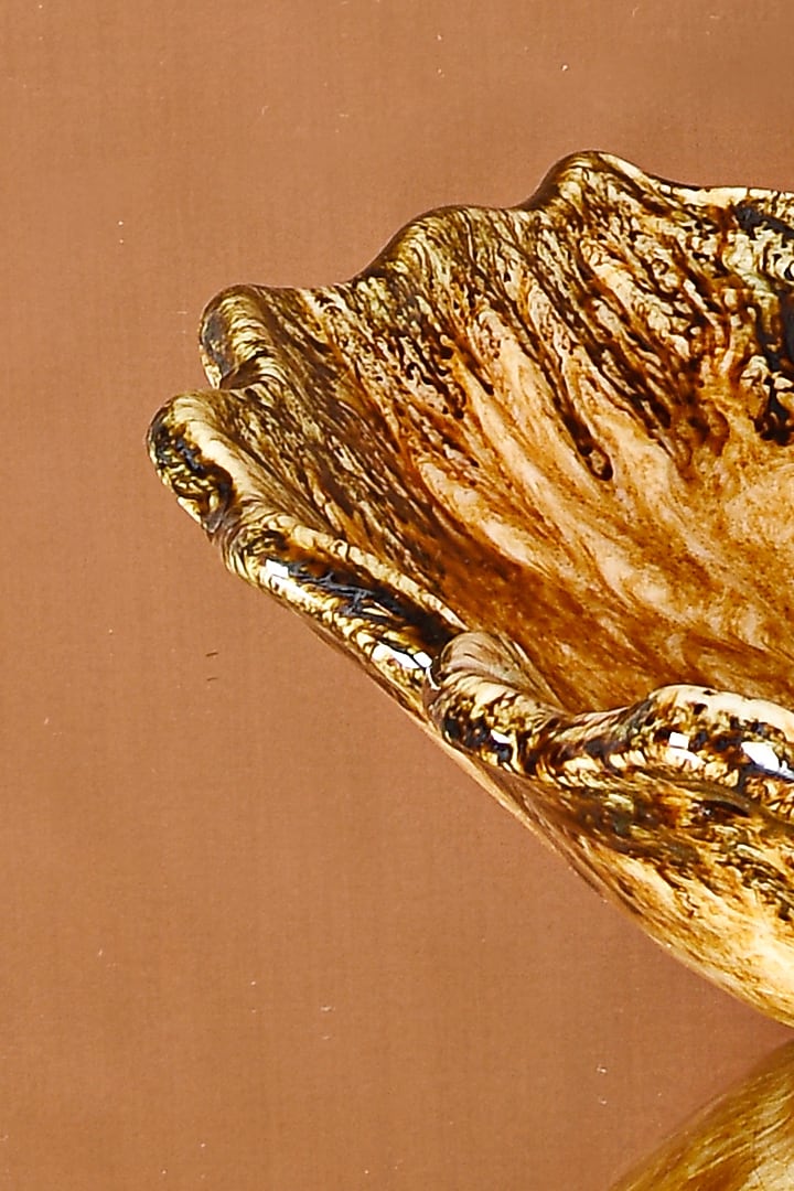 Brown Ceramic Maple Bowl by The 7 Dekor at Pernia's Pop Up Shop