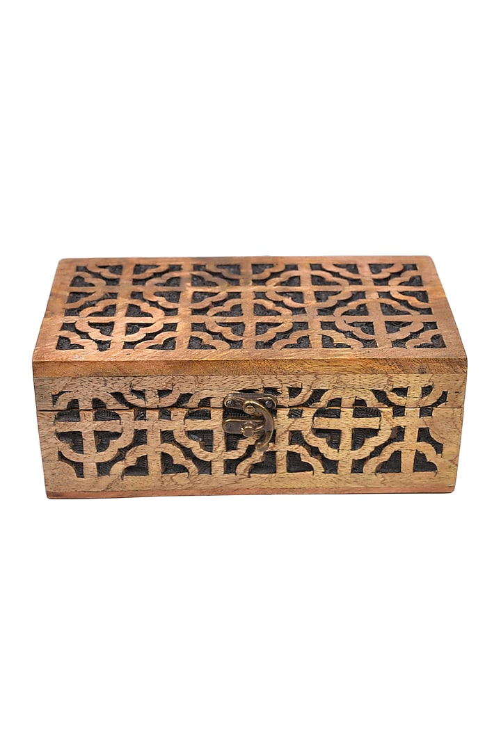 Brown & Black Wooden Multi-Purpose Storage Box by The 7 Dekor at Pernia's Pop Up Shop