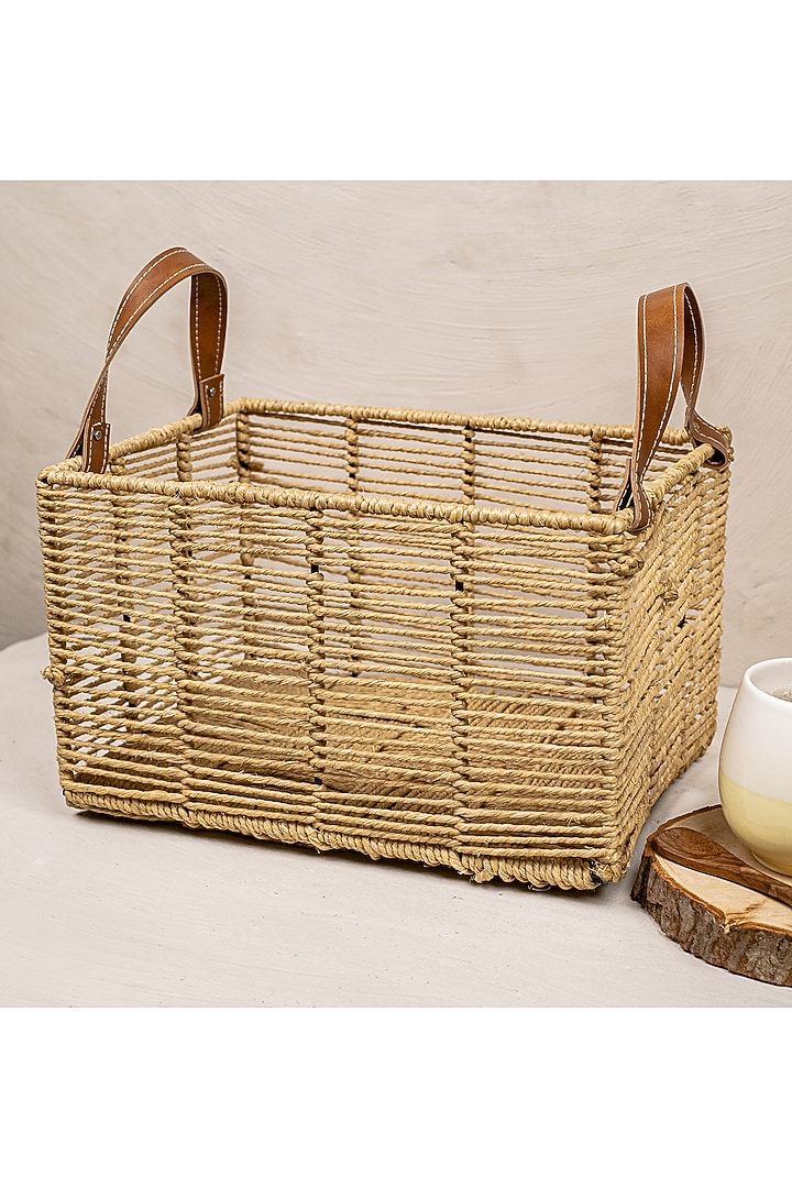 Natural Brown Jute Basket by The 7 Dekor at Pernia's Pop Up Shop