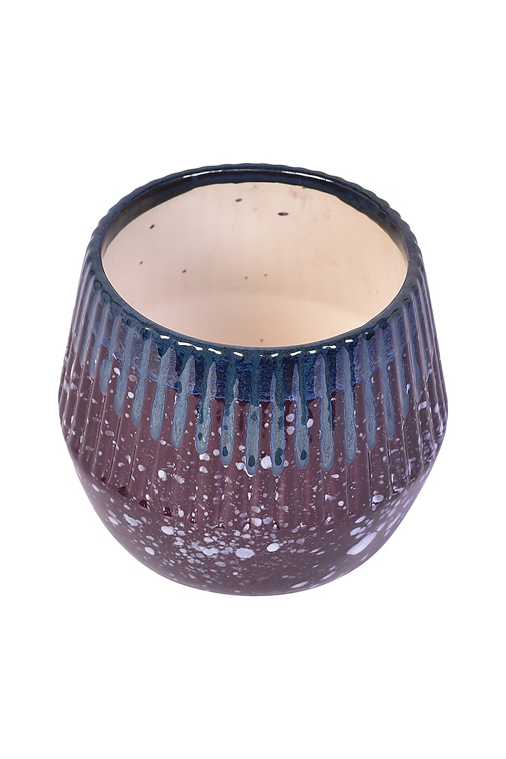 Purple Ceramic Desk Planter by The 7 Dekor at Pernia's Pop Up Shop
