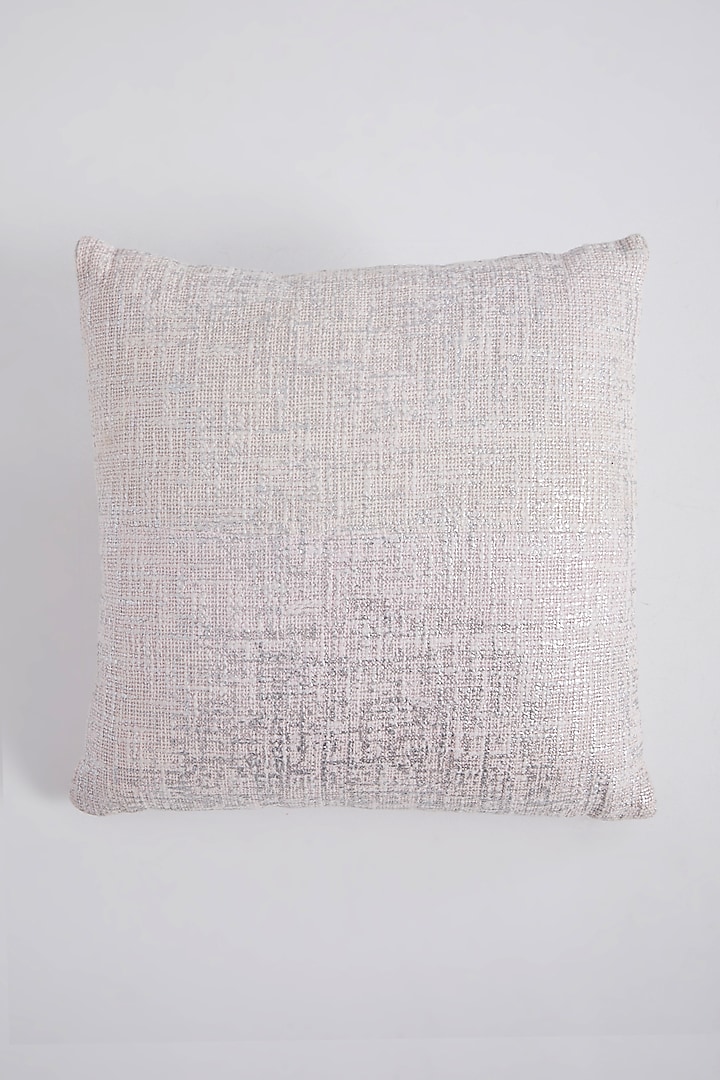 Blush Pink Embroidered Pillow by The 7 DeKor