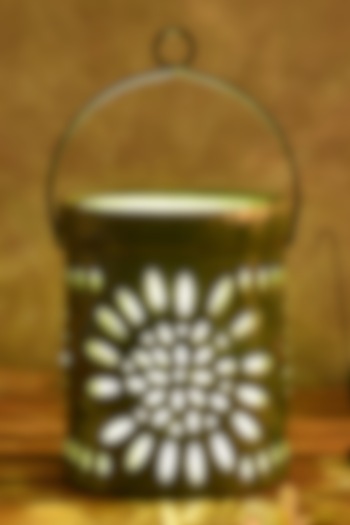Olive Lantern In Ceramic by The 7 DeKor