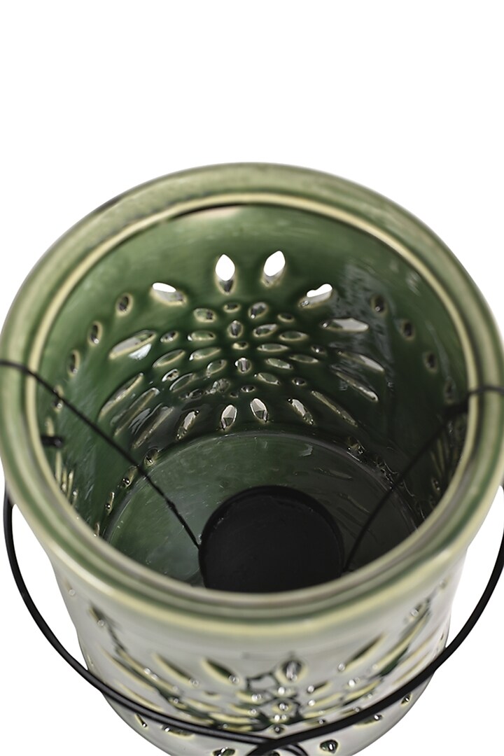 Olive Lantern In Ceramic by The 7 DeKor at Pernia's Pop Up Shop