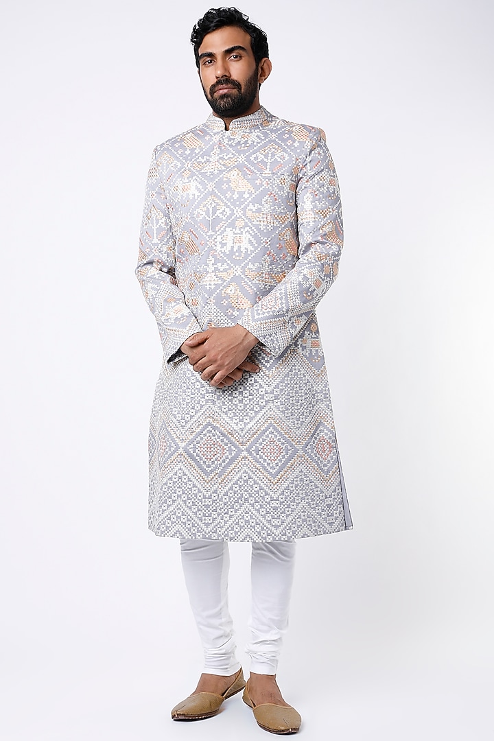 White Churidar Pants In Cotton Lycra by Dev R Nil Men at Pernia's Pop Up Shop