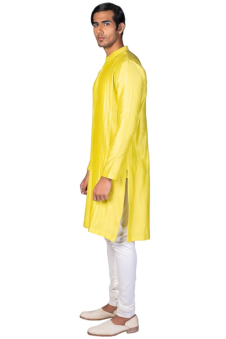 Off White Hand Painted Groom Sherwani Set by Dev R Nil Men at Pernia's Pop Up Shop