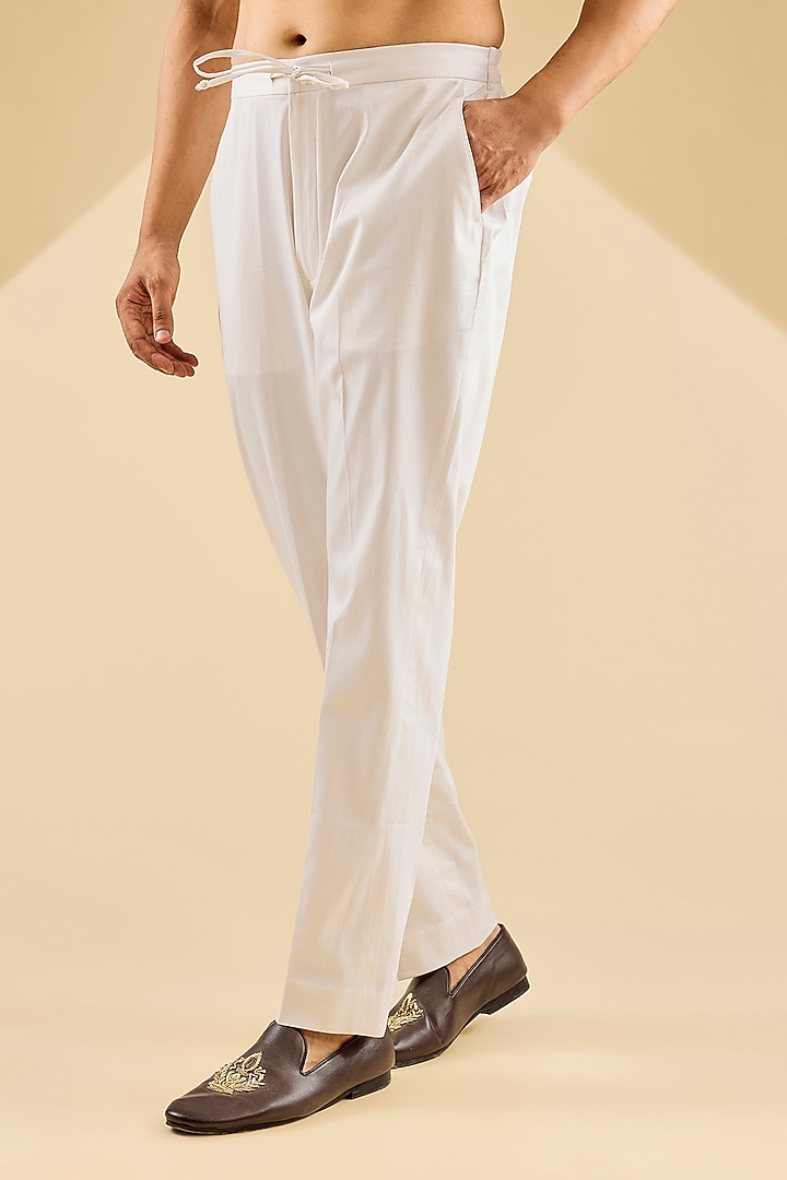 Lemon Yellow Raw Silk Kurta Set by Devnaagri Men at Pernia's Pop Up Shop