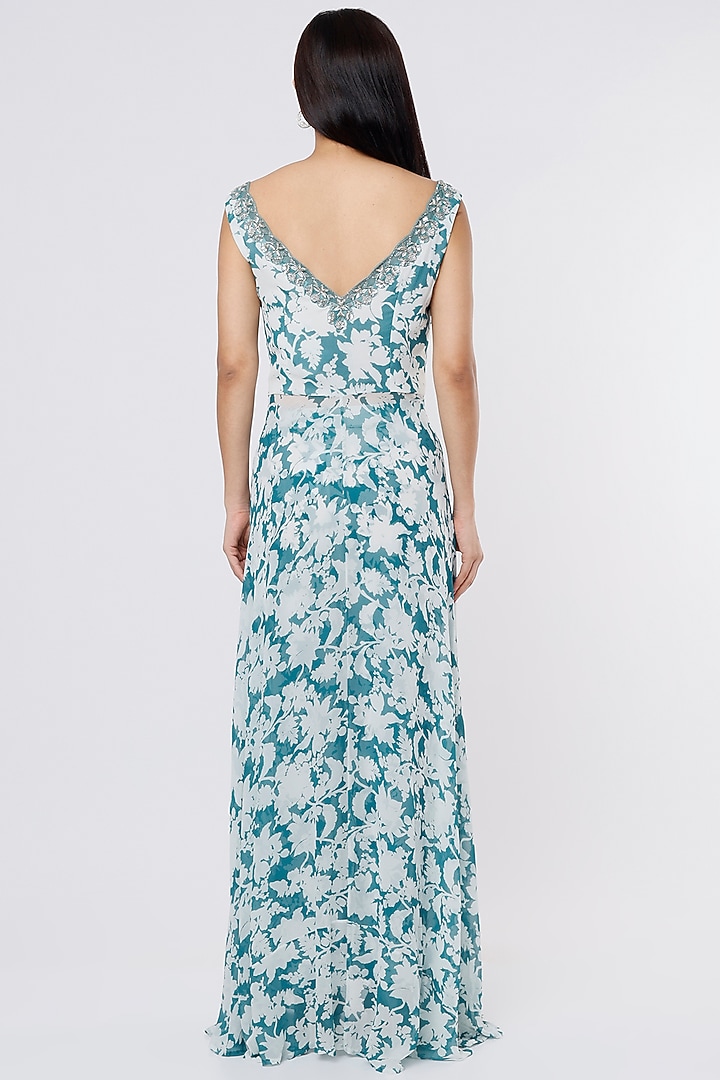 Jade Printed Tunic Set by Dev R Nil at Pernia's Pop Up Shop