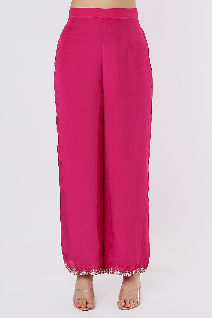 Pink Embroidered Tunic Set by Dev R Nil at Pernia's Pop Up Shop